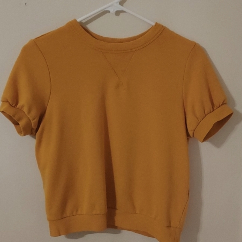 Popsugar, Size S, womans mustard yellow top